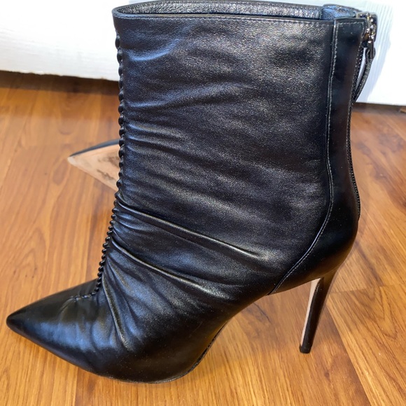 ALEXANDRE BIRMAN RUCHED LEATHER BOOTS - Picture 3 of 10